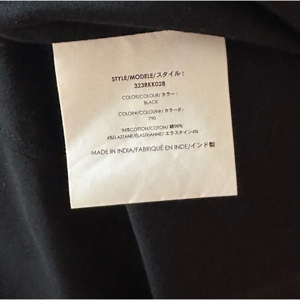 MICHAEL KORS EMBROIDERED FRENCH CUFF BLACK SHIRT - Picture 7 of 7